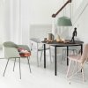 Muuto FIBER ARMCHAIR TUBE BASE Krzesło - Szare